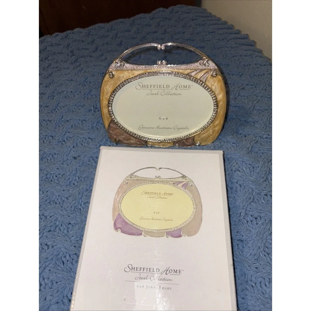 Photo Frame By Sheffield Home Jewel Collection Purse ShapeAustrian Crystals 6x4